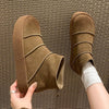 Soft Bottom Short Comfortable Back Zipper Boots