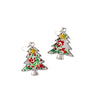 Creative Handmade Christmas Tree Shape Dried Flower Earrings