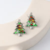 Creative Handmade Christmas Tree Shape Dried Flower Earrings