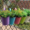 Hanging Flower Pots Garden Pots and Planters Hanger Outdoor Holder Basket for Wall Decoration Garden