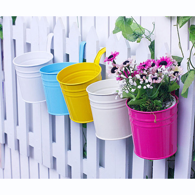 Hanging Flower Pots Garden Pots and Planters Hanger Outdoor Holder Basket for Wall Decoration Garden