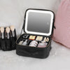 Smart LED Cosmetic Case With Mirror Cosmetic Bag Large Capacity Fashion Portable Storage Bag Travel Makeup Bags