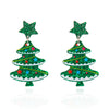 Women's Fashion Acrylic Printing Christmas Earrings