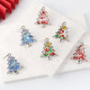 Creative Handmade Christmas Tree Shape Dried Flower Earrings