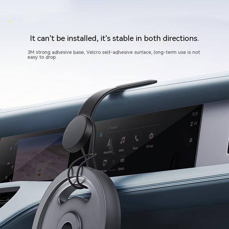 Magnetic Bendable Car Mobile Phone Holder Wireless Charger Phone Holder 15W Car Dash Mount Compatible With Phone