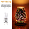 3D Fireworks Effect Touch Aromatherapy Machine Electric Wax Melter Smokeless Aroma Lamp Essential Oil Burner Aroma Accessories