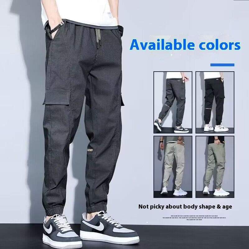 Pants Men's Harem Overalls Loose Sports Trendy All-match Ankle-tied Casual