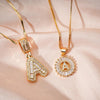 Diamond Crystal Candy 26-letter Double-layer Necklace