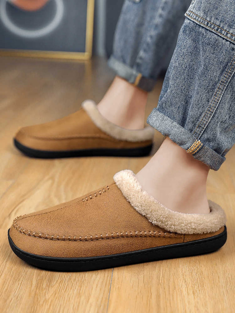 Cotton Slippers Men's Winter Plus Size