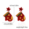 Women's Fashion Acrylic Printing Christmas Earrings