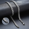 Stainless Steel Necklace Six-sided Grinding Cuban Link Chain Personality Simple Sweater Chain