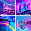 RGB 5050 LED Light Strip USB APP Control Color Changing Lights Flexible Lamp Tape Ribbon Diode Festival Party TV Desk Room Decor