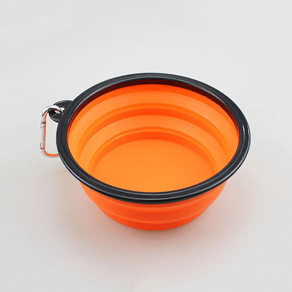 Silicone World 1000ML Portable Collapsible Silicone Pet Bowls Outdoor Travel Pet Food Container Feeder Bowl Dish Dog Food Basi