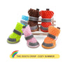 4pcs Summer Breathable Mesh Dog Shoes Cat Puppy Socks Shoes Pet Anti-slip Rain Boots Teddy Puppy Sandals Reflective Foot Cover