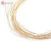 0.3MM 0.4MM 0.5MM 0.6MM 0.7MM 0.8MM 1MM 1.2MM 24K Gold Color Brass Make Shape Metal Wire High Quality Jewelry Accessories