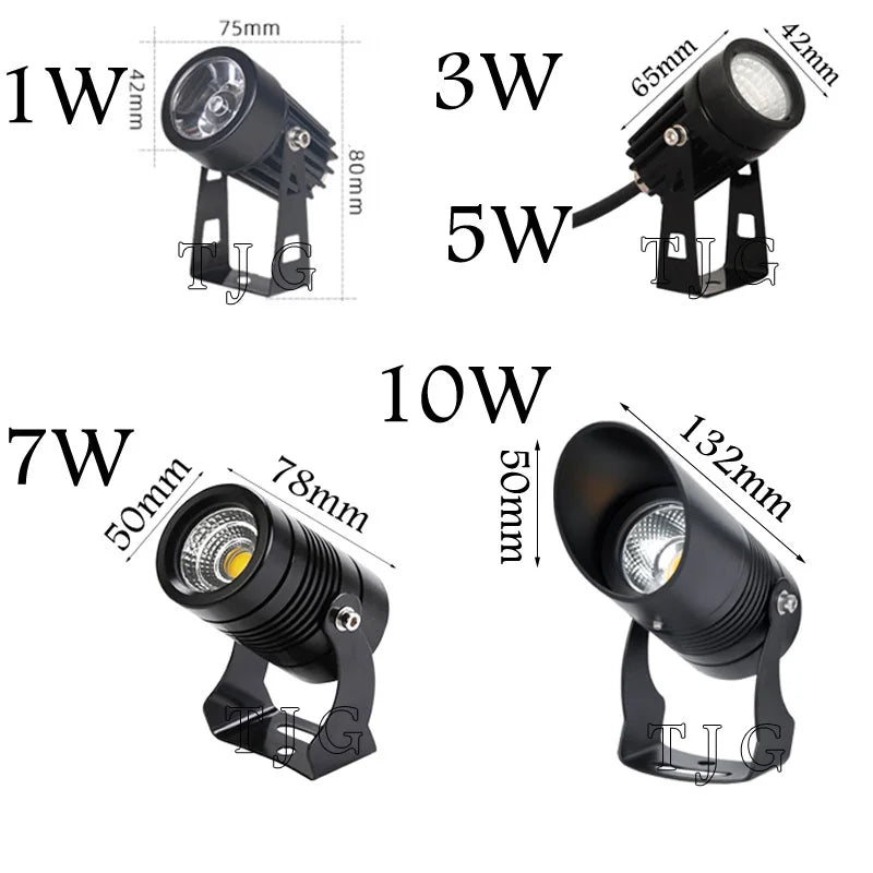 Dimmable Waterproof Landscape led Lawn light 12V 110V 220V Landscape Spot Light IP65 outdoor led light 3W 5W 7W 10W garden lamp