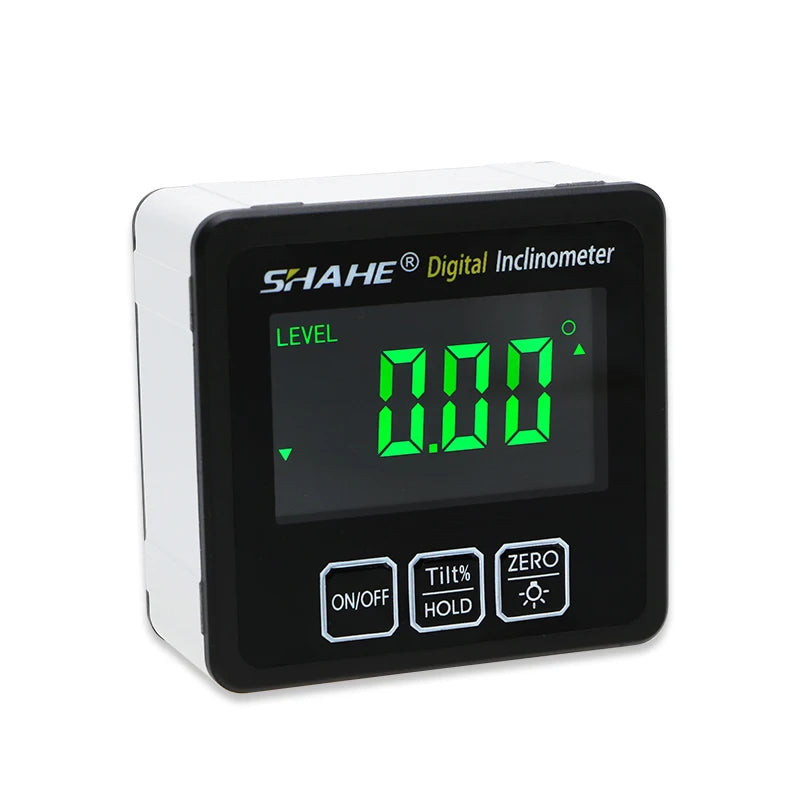 Shahe New High Precision Magnetic Digital Inclinometer Level Box Electronic Protractor With Backlight Angle Meter Tools