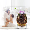 3D Fireworks Effect Touch Aromatherapy Machine Electric Wax Melter Smokeless Aroma Lamp Essential Oil Burner Aroma Accessories