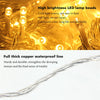 5m-40m Outdoor LED String Lights Christmas Garland LED Icicle Curtain Light Droop 0.6m Garden Street Wedding Decorative lighting