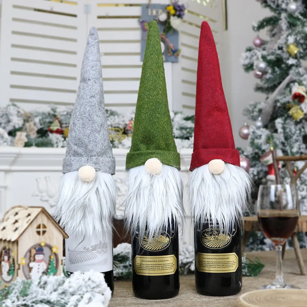 Christmas Santa Faceless Standing Doll Decorations For Home 2022 Funny Merry Christmas Gnome Ornaments Festival Gifts Decoration