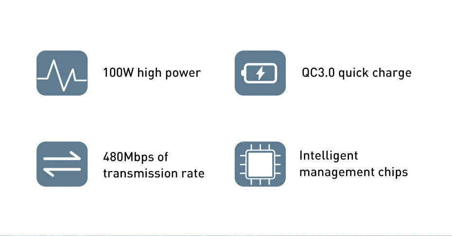 Baseus-USB C to USBC Cable, PD Fast Charging Cable, MacBook, Samsung, Xiaomi Phone, 2M Quick Charge, 3.0 A, Type C, 100W