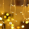 5m-40m Outdoor LED String Lights Christmas Garland LED Icicle Curtain Light Droop 0.6m Garden Street Wedding Decorative lighting