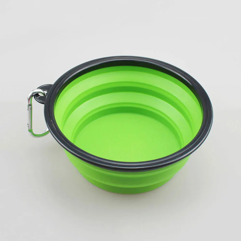 Silicone World 1000ML Portable Collapsible Silicone Pet Bowls Outdoor Travel Pet Food Container Feeder Bowl Dish Dog Food Basi