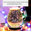 3D Fireworks Effect Touch Aromatherapy Machine Electric Wax Melter Smokeless Aroma Lamp Essential Oil Burner Aroma Accessories