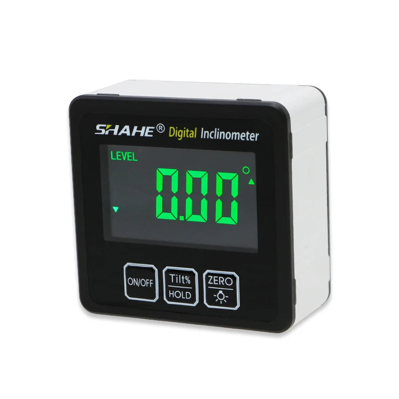 Shahe New High Precision Magnetic Digital Inclinometer Level Box Electronic Protractor With Backlight Angle Meter Tools