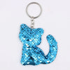 Cute Heart Star Unicorn Animal Glitter  Sequins Keychain Anime  Key Chain Gifts for Women Car Bag Accessories Keys Ring Jewelry