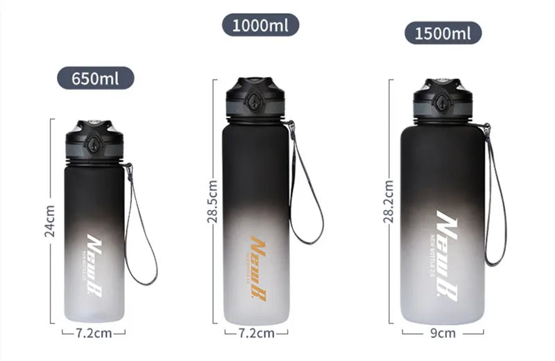 650ml/1000ml/1500ml High Quality Tritan Material Sport Water Bottle Cycling Climbing Gym Fitness Drinking Bottles Eco-Friendly