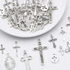 10-40Pcs 14-49mm Antique Silver Cross Alloy Charms Pendants for Necklace Bracelet Earring DIY Jewelry Rosary Making Findings