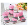 4pcs Summer Breathable Mesh Dog Shoes Cat Puppy Socks Shoes Pet Anti-slip Rain Boots Teddy Puppy Sandals Reflective Foot Cover