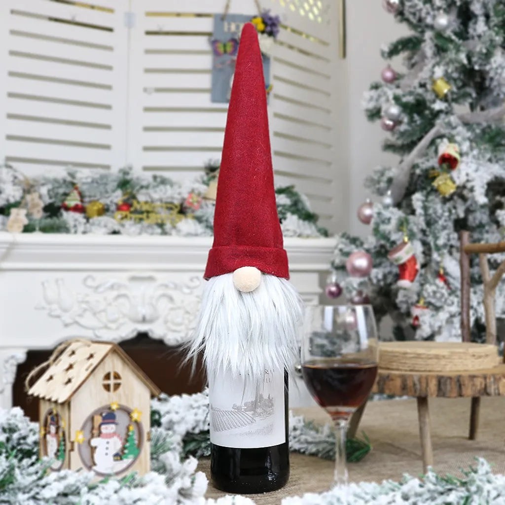 Christmas Santa Faceless Standing Doll Decorations For Home 2022 Funny Merry Christmas Gnome Ornaments Festival Gifts Decoration