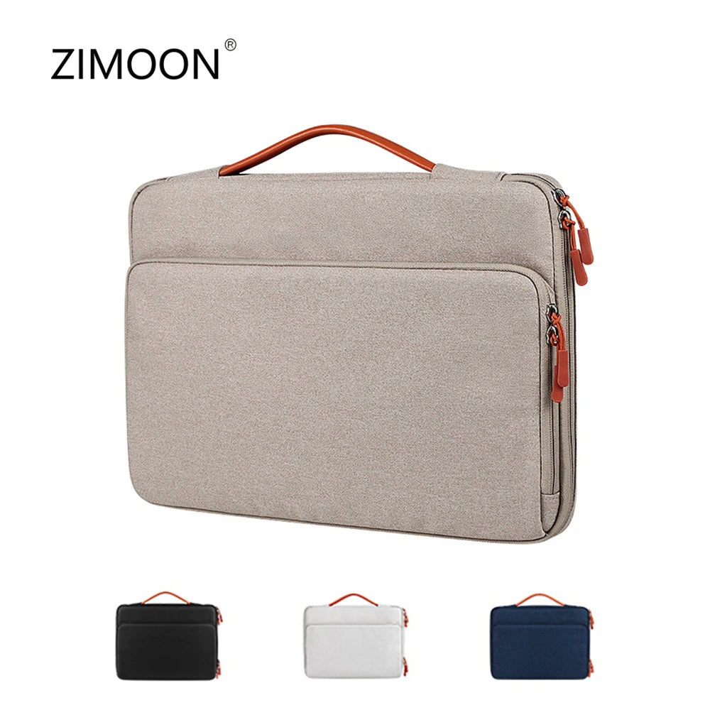 Universal Laptop Handbag 13/14/15 inch Notebook Sleeve for Macbook Double Zipper Computer Carrying Bag for iPad Briefcase