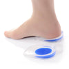 1pair Silicone Gel Insoles Men Women Transparent Half Heel Insole Pad Height Increase Shoes Pad Foot Cushion Shoe Accessories