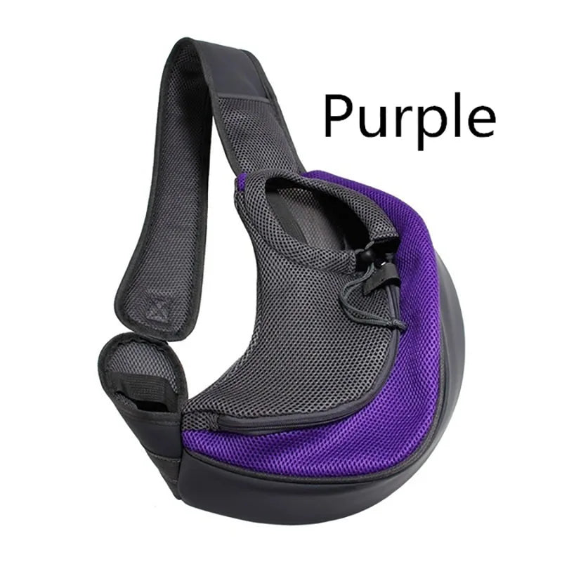 Pet Puppy Carrier S/L Outdoor Travel Dog Shoulder Bag Mesh Oxford Single Comfort Sling Handbag Tote Pouch