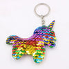 Cute Heart Star Unicorn Animal Glitter  Sequins Keychain Anime  Key Chain Gifts for Women Car Bag Accessories Keys Ring Jewelry