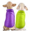 Reversible Small Dog Down Jacket Dual Colors Reflective Winter Dog Clothes For Large Dogs Pet Chihuahua Coat French Bulldog Vest