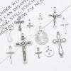 10-40Pcs 14-49mm Antique Silver Cross Alloy Charms Pendants for Necklace Bracelet Earring DIY Jewelry Rosary Making Findings