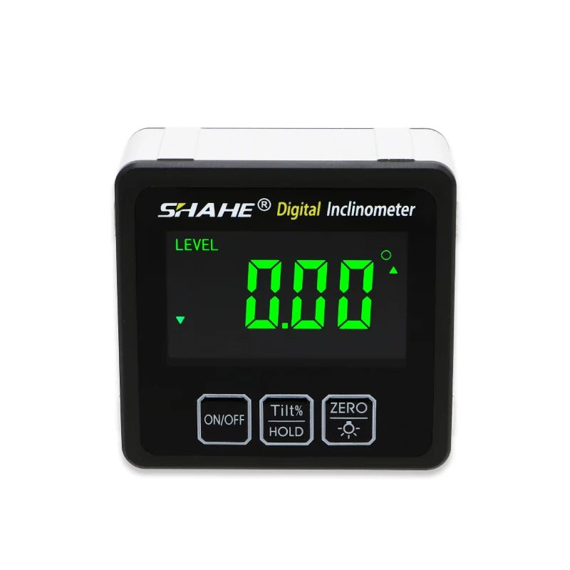 Shahe New High Precision Magnetic Digital Inclinometer Level Box Electronic Protractor With Backlight Angle Meter Tools