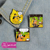 THIS IS FINE Enamel Pins Custom Cartoon Dog Brooches Lapel Pin Shirt Bag Funny Animal Badge Jewelry Gift Fans Friends