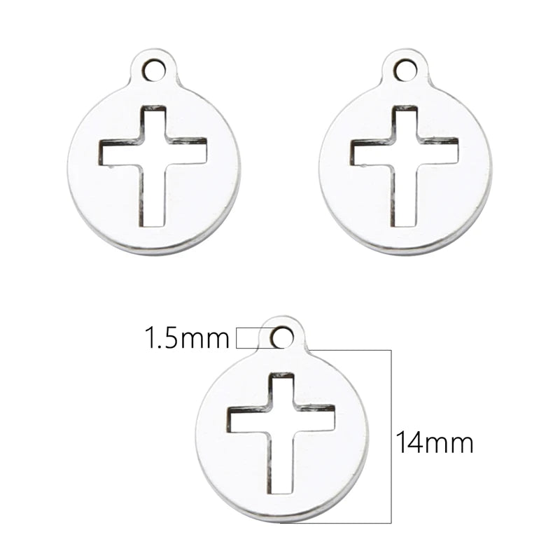 10-40Pcs 14-49mm Antique Silver Cross Alloy Charms Pendants for Necklace Bracelet Earring DIY Jewelry Rosary Making Findings