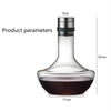 1000ML Big Decanter Handmade Crystal Red Wine Brandy Champagne Glasses Decanter Bottle Jug Pourer Aerator For Family Bar