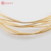 0.3MM 0.4MM 0.5MM 0.6MM 0.7MM 0.8MM 1MM 1.2MM 24K Gold Color Brass Make Shape Metal Wire High Quality Jewelry Accessories