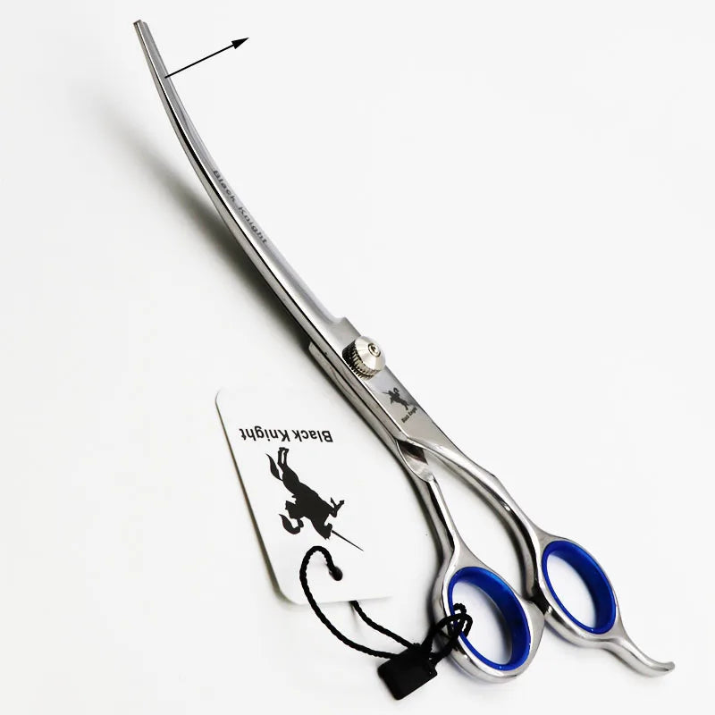 Pet Scissors 7" Cutting Curved Pet Grooming Scissors Professional Shears Salon Barber Using Dogs & Cats