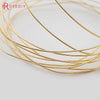 0.3MM 0.4MM 0.5MM 0.6MM 0.7MM 0.8MM 1MM 1.2MM 24K Gold Color Brass Make Shape Metal Wire High Quality Jewelry Accessories