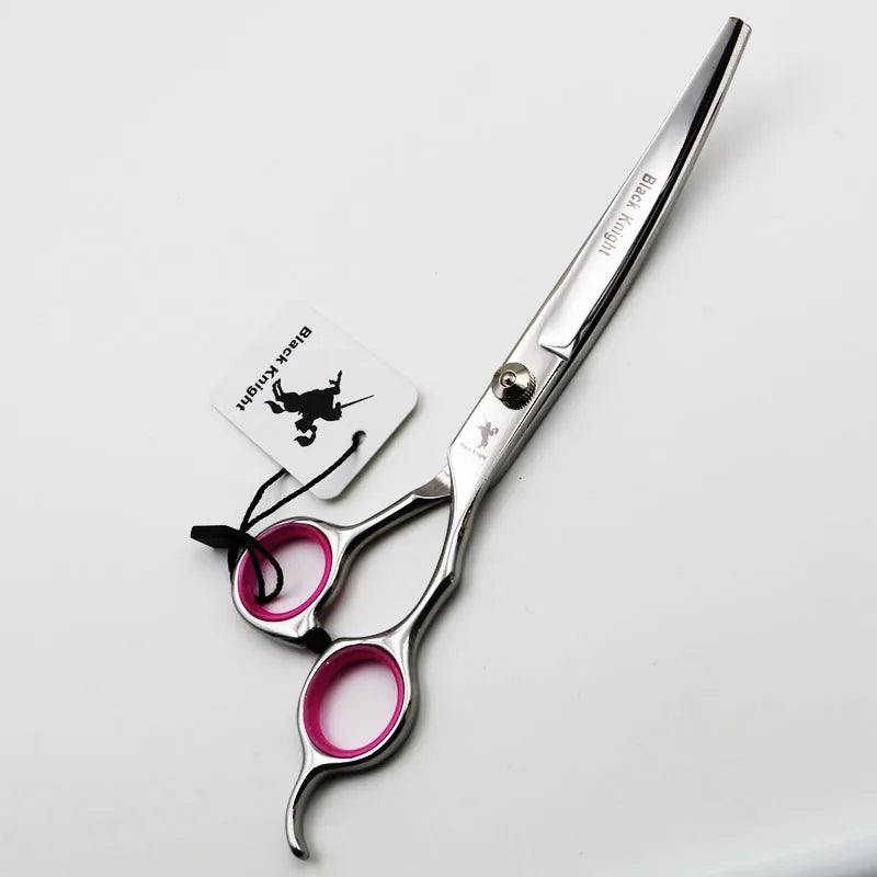 Pet Scissors 7" Cutting Curved Pet Grooming Scissors Professional Shears Salon Barber Using Dogs & Cats