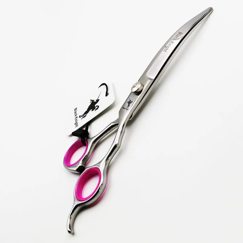 Pet Scissors 7" Cutting Curved Pet Grooming Scissors Professional Shears Salon Barber Using Dogs & Cats