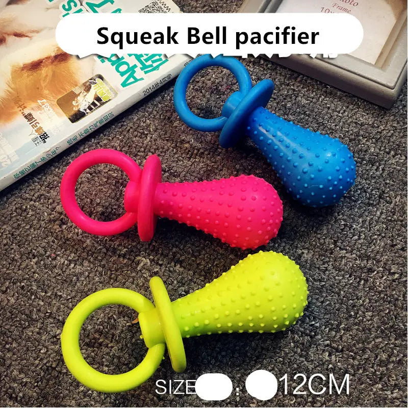 1PC Rubber Squeak Toy for Dog Screaming Chicken Chew Bone Slipper Squeaky Ball Dog Toys Tooth Grinding Training Pet Toy Supplies